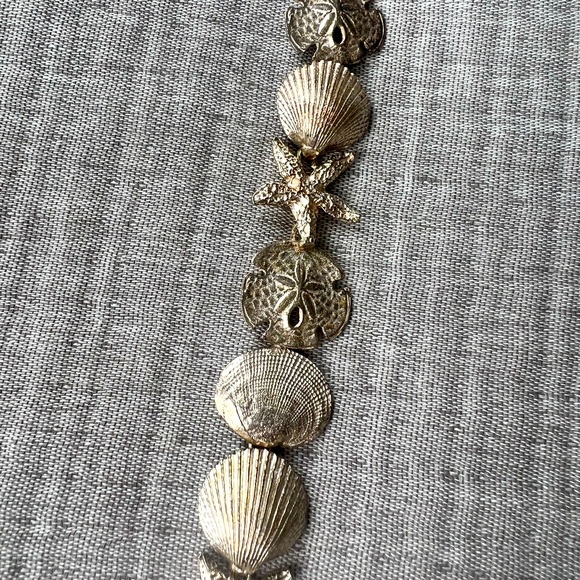 Sterling silver seashells bracelet - Picture 4 of 4